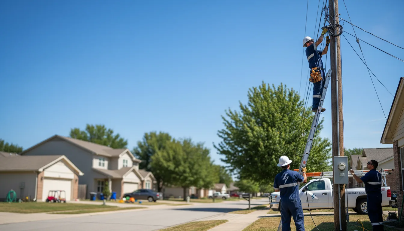 Residential electrician providing installation services in College Station, AR